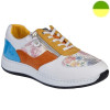 Sneaker à Lacet et Glissière Blanc/Multicolore Fleuri Femme CHUT AD 2365 B - ADOUR
