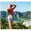 Mi-bas pied ouvert femme - Classe 2 - MICROTRANS - Beige des îles - Gamme VEINAX - AIRCAST