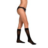 Mi-bas femme - Classe 2 - FANTAISIE - Noir grands losanges - Gamme VEINAX - AIRCAST