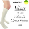 Mi-bas femme - Classe 2 - COTON FEMME - Dune - Gamme VEINAX - AIRCAST