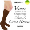Chaussettes - Classe 2 - COTON HOMME - Marron - Gamme VEINAX - AIRCAST