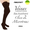 Bas autofixant femme - Classe 2 - MICROTRANS - Moka - Gamme VEINAX - AIRCAST