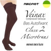 Bas autofixant femme - Classe 2 - MICROTRANS - Beige des îles - Gamme VEINAX - AIRCAST