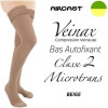 Bas autofixant femme - Classe 2 - MICROTRANS - Beige - Gamme VEINAX - AIRCAST