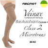 Bas autofixant cuisse+ femme - Classe 2 - MICROTRANS - Beige - Gamme VEINAX - AIRCAST