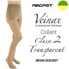 Collant femme - Classe 2 - TRANSPARENT - Beige discret - Gamme VEINAX - AIRCAST