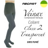 Collant femme - Classe 2 - TRANSPARENT - Gris fumé - Gamme VEINAX - AIRCAST