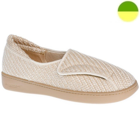 Chausson Tressé Beige Femme CHUP BR 7000 V1 - BRUMAN