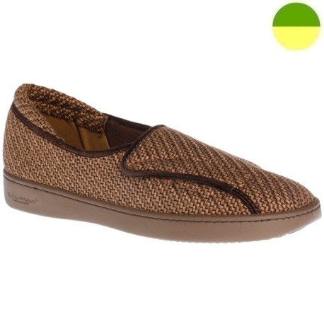 Chausson Tressé Marron Foncé Mixte CHUP BR 7000 V4 - BRUMAN