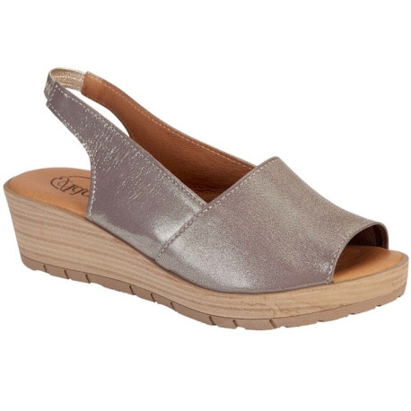 Sandale Confort Beige Femme ADOUR AD 2410 A