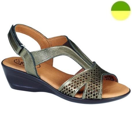 Sandale Marron Argenté Femme CHUT AD 2332 - ADOUR