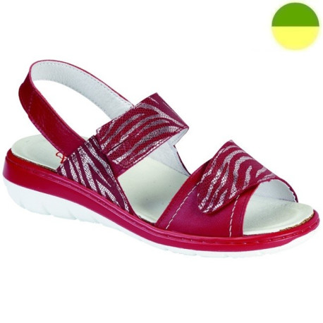 Sandale Rouge Femme ADOUR CHUT AD 2181 E
