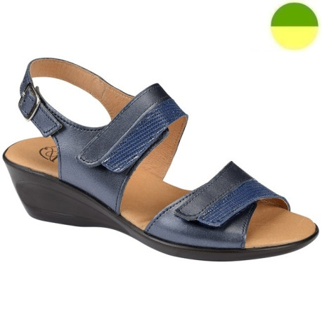 Sandale Cuir Marine Femme CHUT AD 2407 B - ADOUR