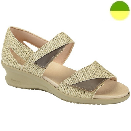 Sandale Imprimé Beige Marron Femme CHUT AD 2447 A - ADOUR