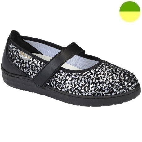 Ballerine Blanc/Noir Femme PULMAN CHUT PU 1151