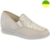 Mocassin Beige / Pointillé Femme CHUT BR 3314 - BRUMAN