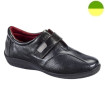 Derby à Grande Ouverture Noir Femme CHUT PU 1161 - PULMAN