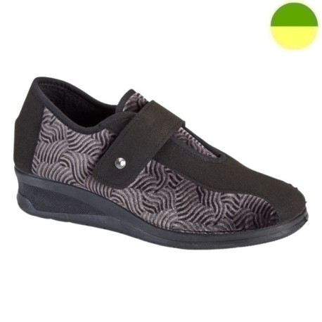 Chaussure Noir / Imprimé Gris Femme CHUT BR 3270 D - BRUMAN