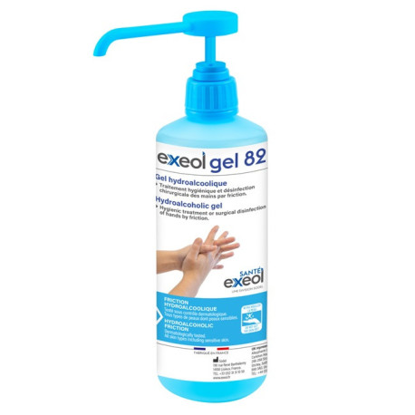 exeol gel 82 - Gel hydroalcoolique 500 ml - Sodel