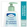 TENA Shampoo & Shower Proskin - Shampoing et Gel Douche 2 en 1 - 500 ml - TENA