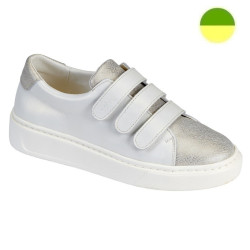 Sneaker à Scratch Blanc / Or Femme CHUT AD 2437 C - ADOUR