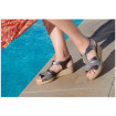 Sandale Gris Métallisé Femme ADOUR CHUT AD 2524