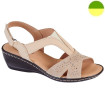 Sandale Effet Brillant Beige Femme ADOUR CHUT AD 2332 C