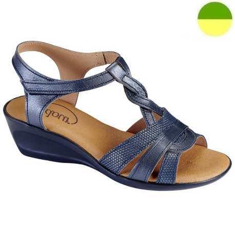 Sandale Cuir Bleu Marine Femme ADOUR CHUT AD 2522