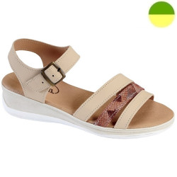 Sandale Cuir Beige Femme CHUT AD 2520 - ADOUR