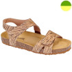 Sandale Effet Liège Marron Clair Femme BRUMAN CHUT BR 3349