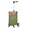 Unus Shopper Fun Eske - Chariot de courses 2 roues - Vert et Beige - 47 L - Andersen Shopper Manufaktur