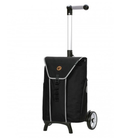 Unus Shopper Fun Bahne - Chariot de courses 2 roues - Gris et Noir - 39 L - Andersen Shopper Manufaktur