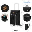 Unus Shopper Fun Bahne - Chariot de courses 2 roues - Gris et Noir - 39 L - Andersen Shopper Manufaktur