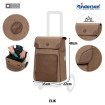Unus Shopper Fun Elik - Chariot de courses 2 roues - Marron - 38 L - Andersen Shopper Manufaktur