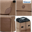 Unus Shopper Fun Elik - Chariot de courses 2 roues - Marron - 38 L - Andersen Shopper Manufaktur