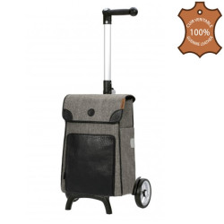 Unus Shopper Fun Elik - Chariot de courses 2 roues - Noir - 38 L - Andersen Shopper Manufaktur