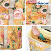 Unus Shopper Fun Basil Bloom - Chariot de courses 2 roues - Jaune - 50 L - Andersen Shopper Manufaktur