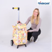 Unus Shopper Fun Basil Bloom - Chariot de courses 2 roues - Jaune - 50 L - Andersen Shopper Manufaktur