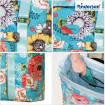 Unus Shopper Fun Basil Bloom - Chariot de courses 2 roues - Bleu - 50 L - Andersen Shopper Manufaktur