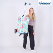 Unus Shopper Fun Basil Bloom - Chariot de courses 2 roues - Bleu - 50 L - Andersen Shopper Manufaktur