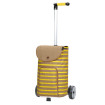 Unus Shopper Fun Eske - Chariot de courses 2 roues - Jaune et Beige - 47 L - Andersen Shopper Manufaktur