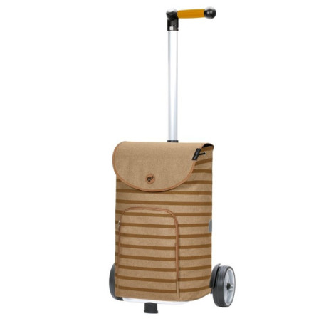 Unus Shopper Eske - Chariot de courses 2 roues - Marron et Beige - 47 L - Andersen Shopper Manufaktur