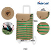 Unus Shopper Eske - Chariot de courses 2 roues - Vert et Beige - 47 L - Andersen Shopper Manufaktur