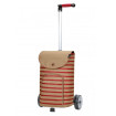 Unus Shopper Eske - Chariot de courses 2 roues - Rouge et Beige - 47 L - Andersen Shopper Manufaktur