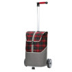 Unus Shopper Eske - Chariot de courses 2 roues - Rouge et Beige - 47 L - Andersen Shopper Manufaktur
