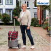 Unus Shopper Eske - Chariot de courses 2 roues - Rouge et Beige - 47 L - Andersen Shopper Manufaktur