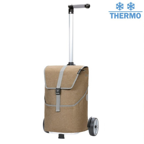 Unus Shopper Mikkel - Chariot de courses 2 roues - Beige - 37 L - Andersen Shopper Manufaktur