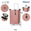 Unus Shopper Silja - Chariot de courses 2 roues - Terra Pink - 53 L - Andersen Shopper Manufaktur