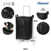 Unus Shopper Silja - Chariot de courses 2 roues - Noir - 53 L - Andersen Shopper Manufaktur
