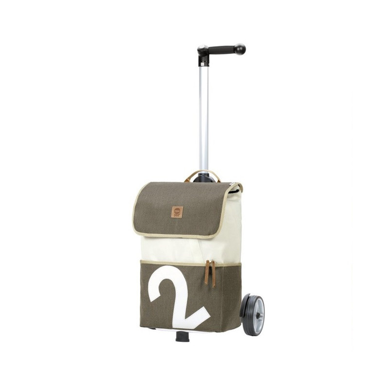 Unus Shopper 360° Mole - Chariot de courses 2 roues - Gris - 41 L - Andersen Shopper Manufaktur